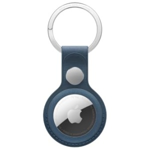 Apple Porte-clés en tissage fin pour AirTag, bleu Pacifique