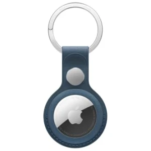 Porte-clés Apple Officiel pour Apple AirTag en Tissage Fin Bleu Pacifique ​​​​​​