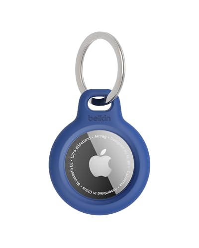 Belkin Anneau avec attache en métal pour AirTag, bleu