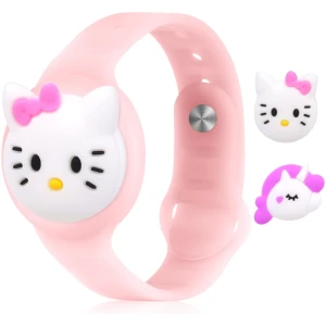 Bracelet AirTag pour Enfants avec Pendentifs Licorne et Hello Kitty