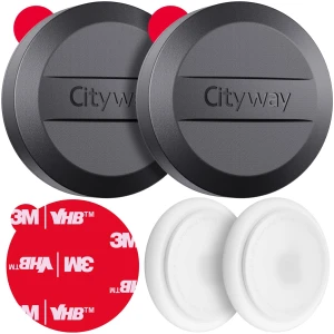 Lot de 2 Supports étanches IPX8 pour Airtag, étui Autocollant 3M