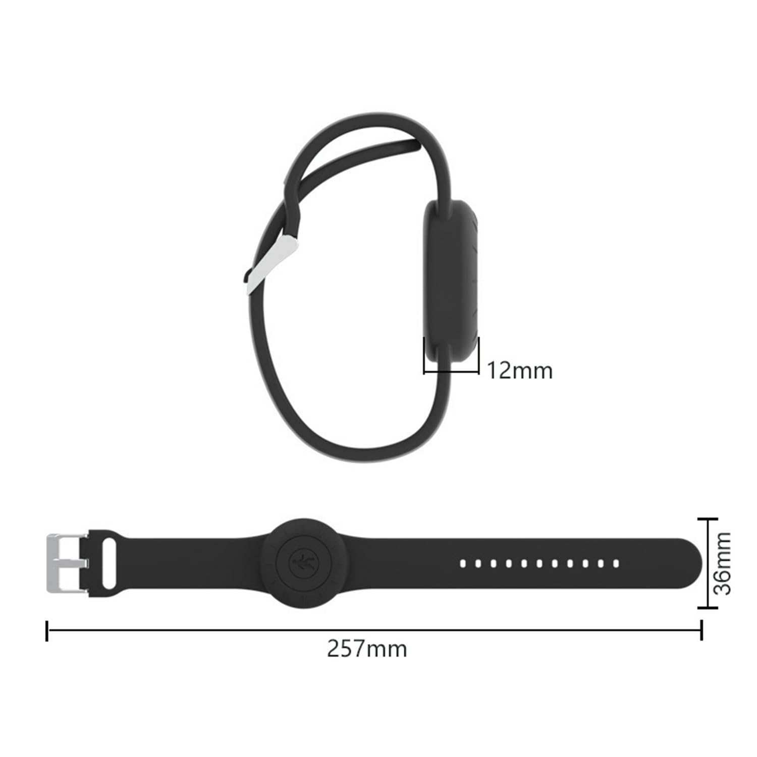 Bracelet AirTag en silicone INF, étanche et sportif – Image 2