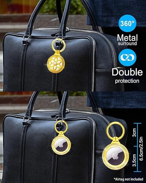 Porte clé AirTag ONEONTA en métal - étui de protection anti-chute et anti-rayures – Image 6