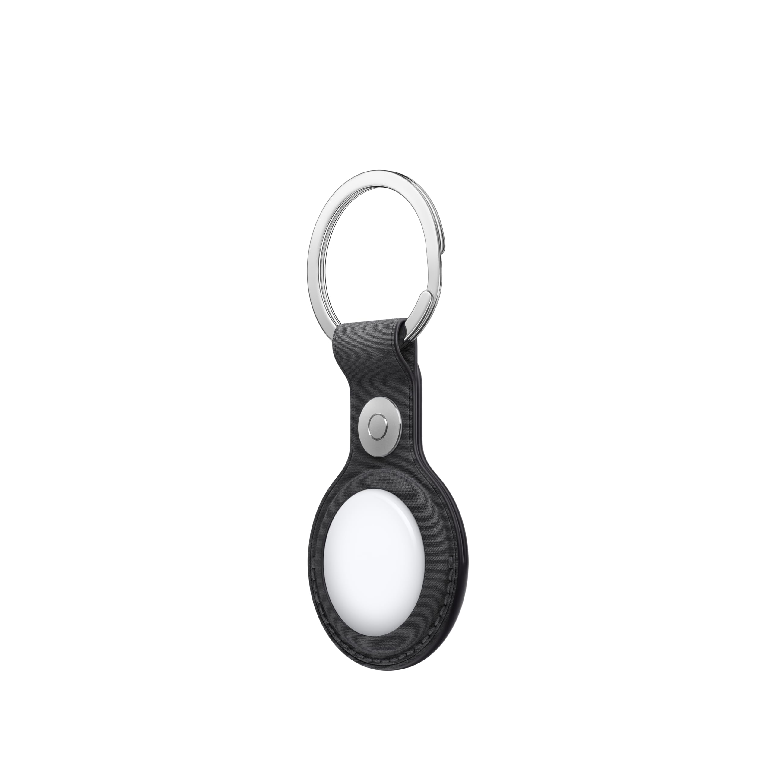 Porte-clés en tissage fin AirTag Noir – Image 2
