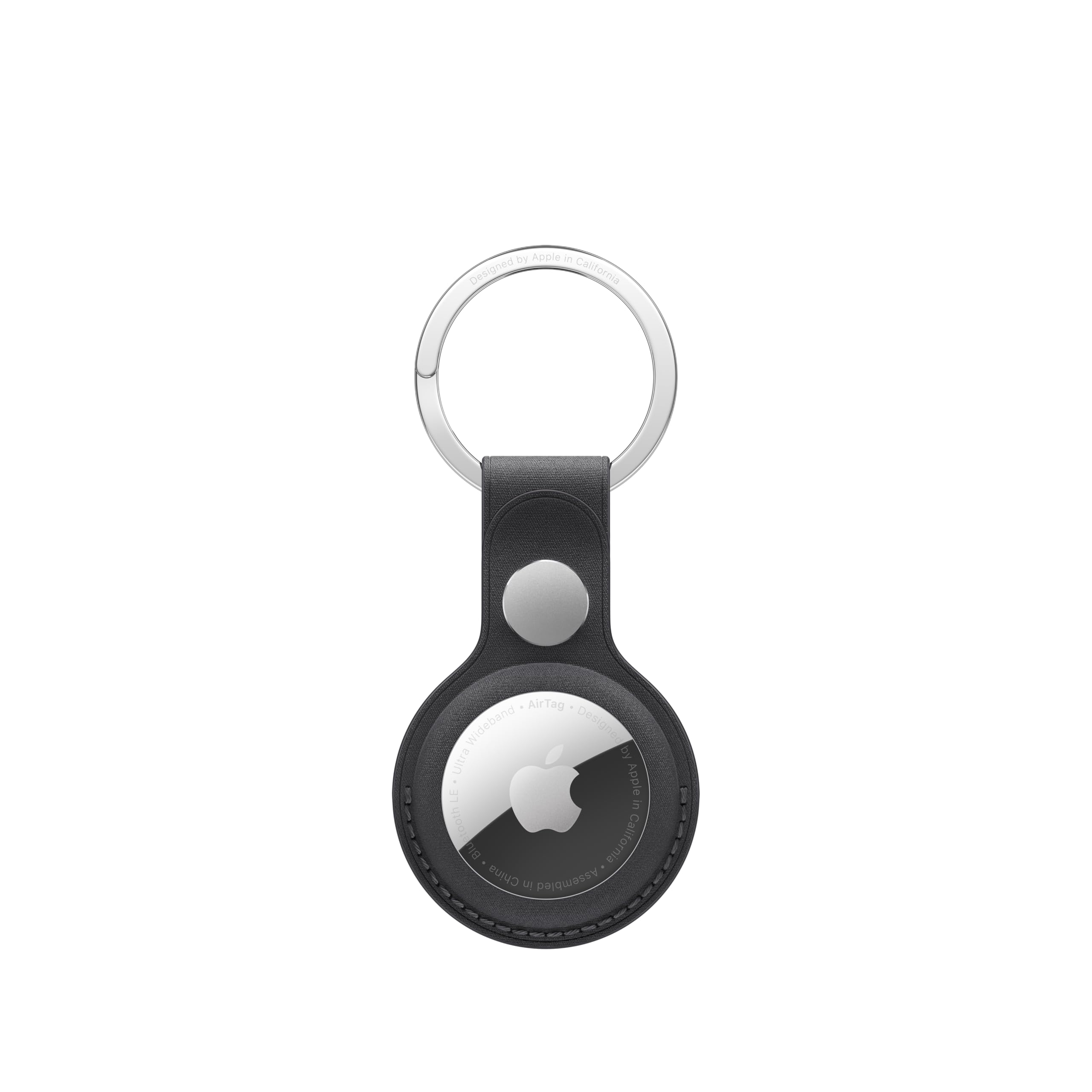 Porte-clés en tissage fin AirTag Noir