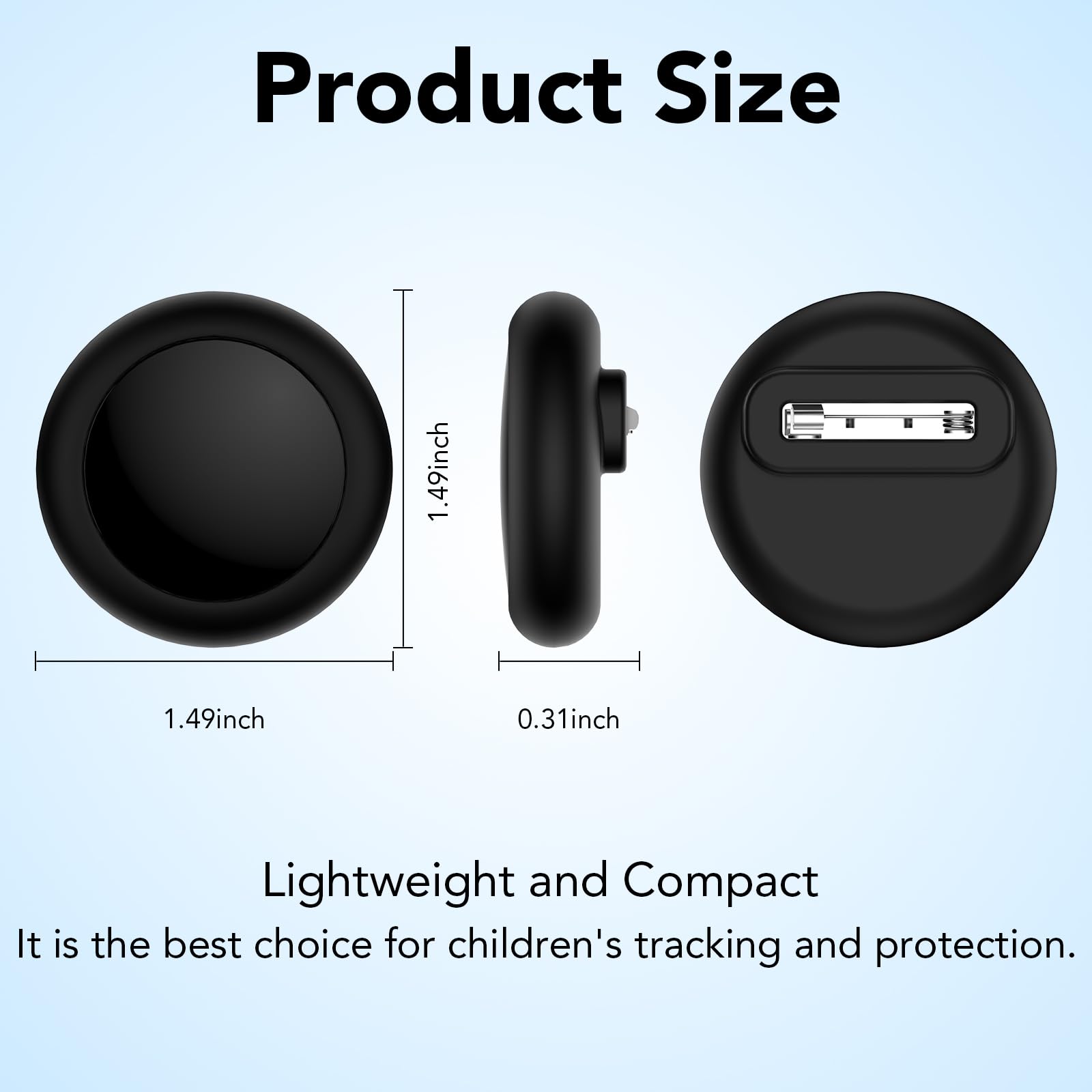 Lot de 4 étuis AirTag SPGUARD pour enfants, étanches avec clip invisible – Image 4