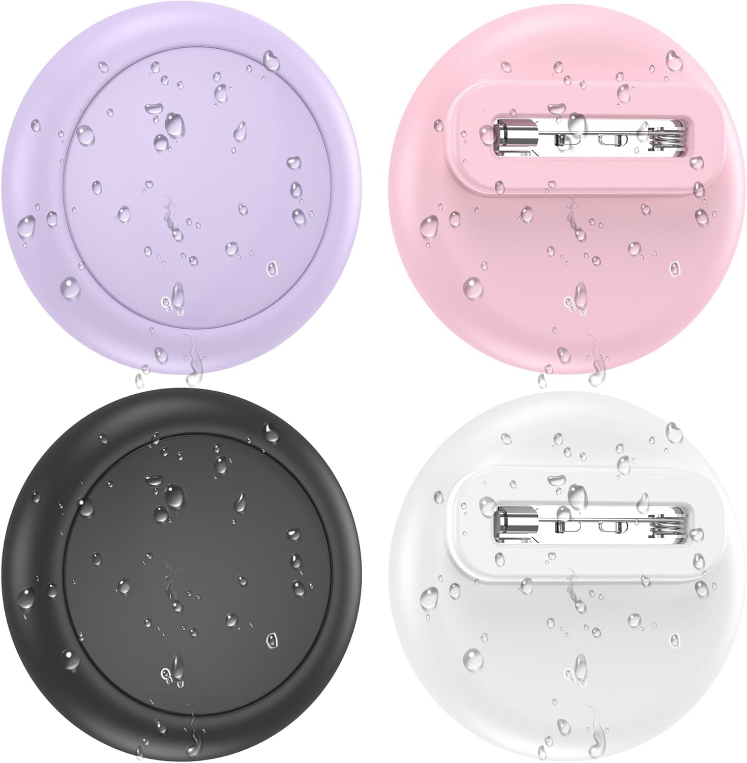 Lot de 4 étuis AirTag SPGUARD pour enfants, étanches avec clip invisible