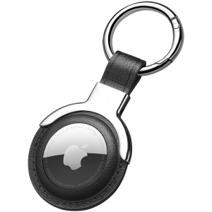 Porte-clés AirTag en cuir pour bagages, chien, chat