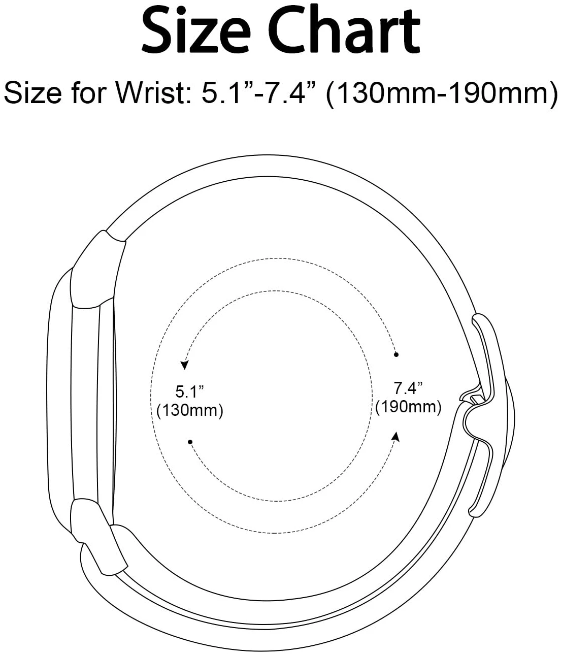 Bracelet AirTag Enfant élastique Nylon Tressé Arc-en-Ciel – Image 5