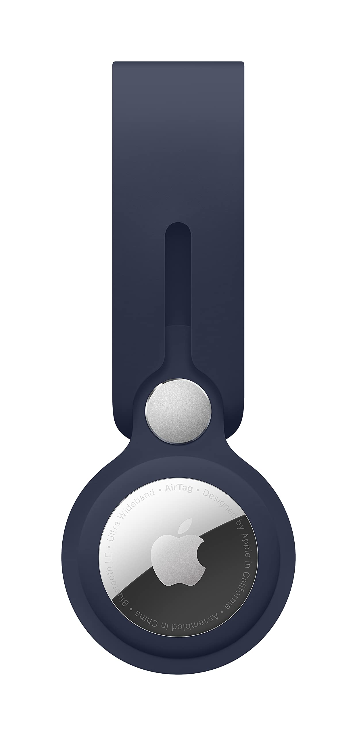 Lanière AirTag Marine Intense – Cuir tressé Apple