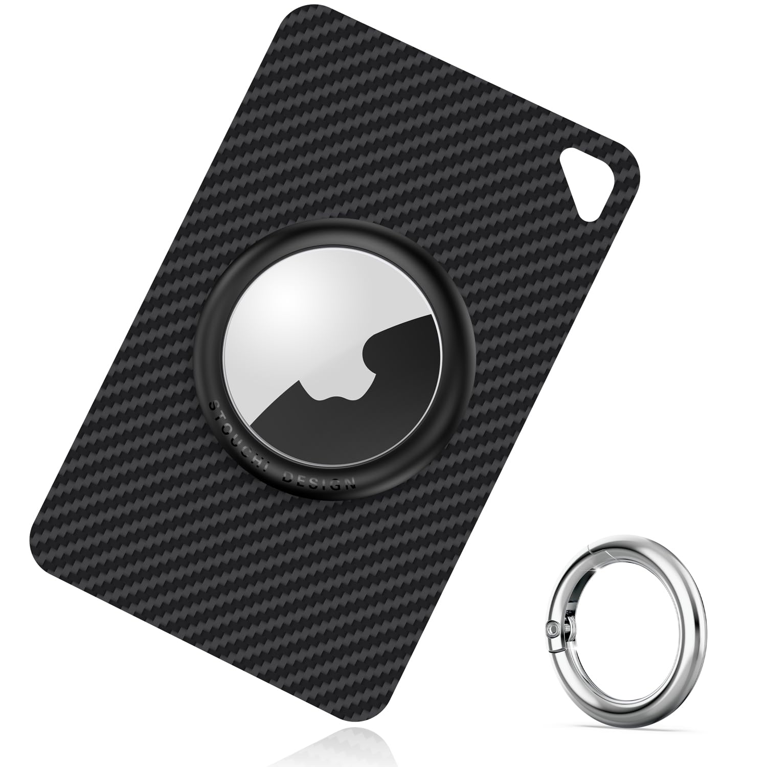 Porte-Cartes Fibre de Carbone pour AirTag – Ultra-fin 6g