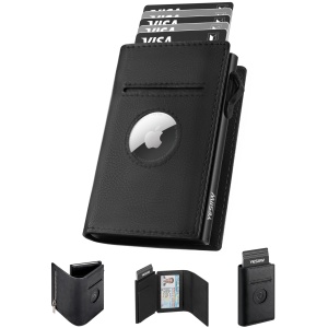 Porte-Carte Homme Pop-Up 9 Cartes avec Emplacement AirTag RFID