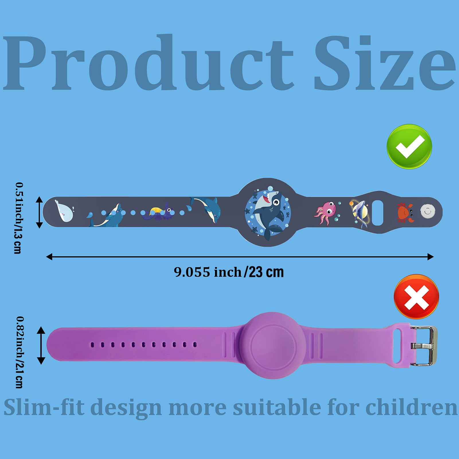 Bracelet enfant étanche pour AirTag, protection montre anti-rayures GPS – Image 6