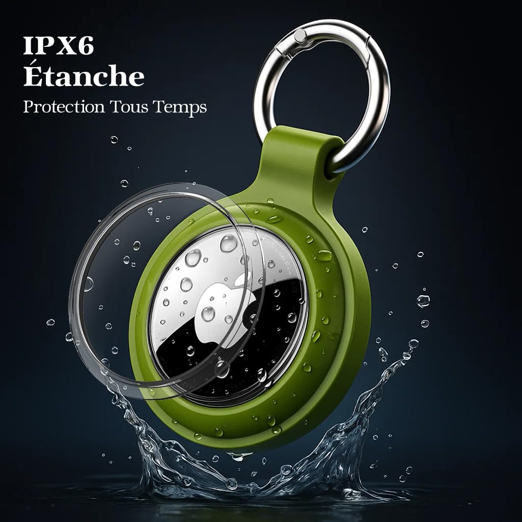 Étui AirTag porte-clés étanche IP67 antichoc lot de 4 – Image 2