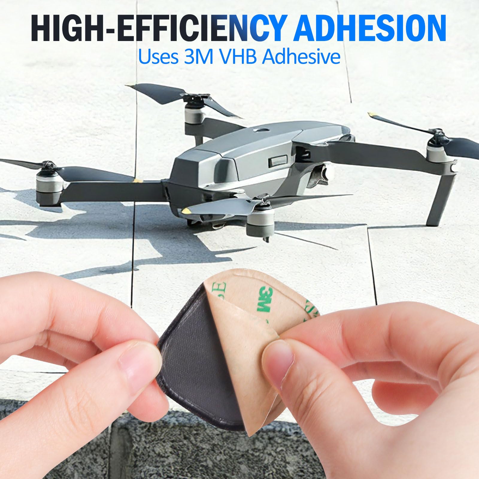Lot de 4 supports adhésifs AirTag et Moto Tag, étuis en tissu avec dos 3M – Image 4