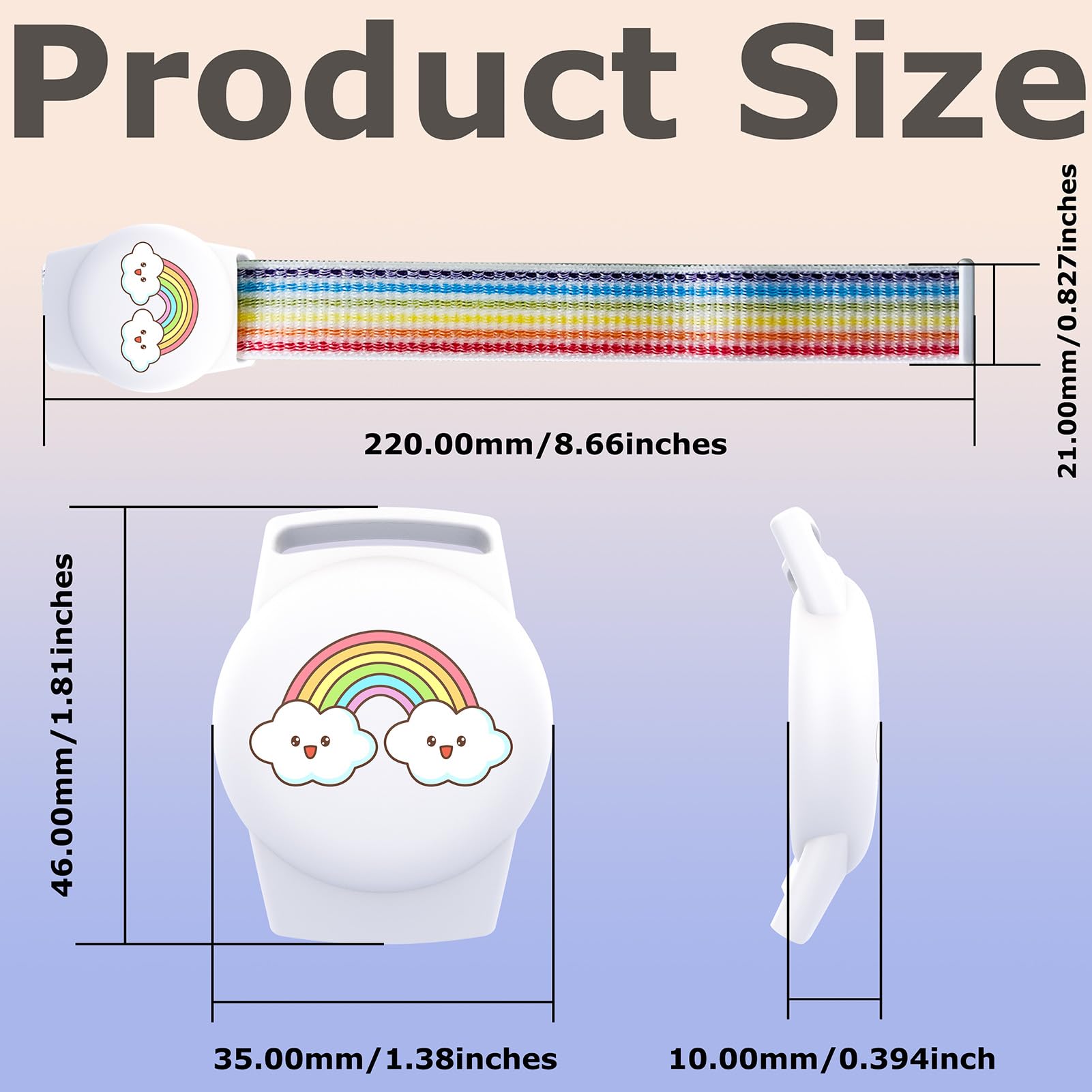 Bracelet enfant AirTag étanche, étui de protection anti-rayures GPS pour enfants ou adultes – Image 2
