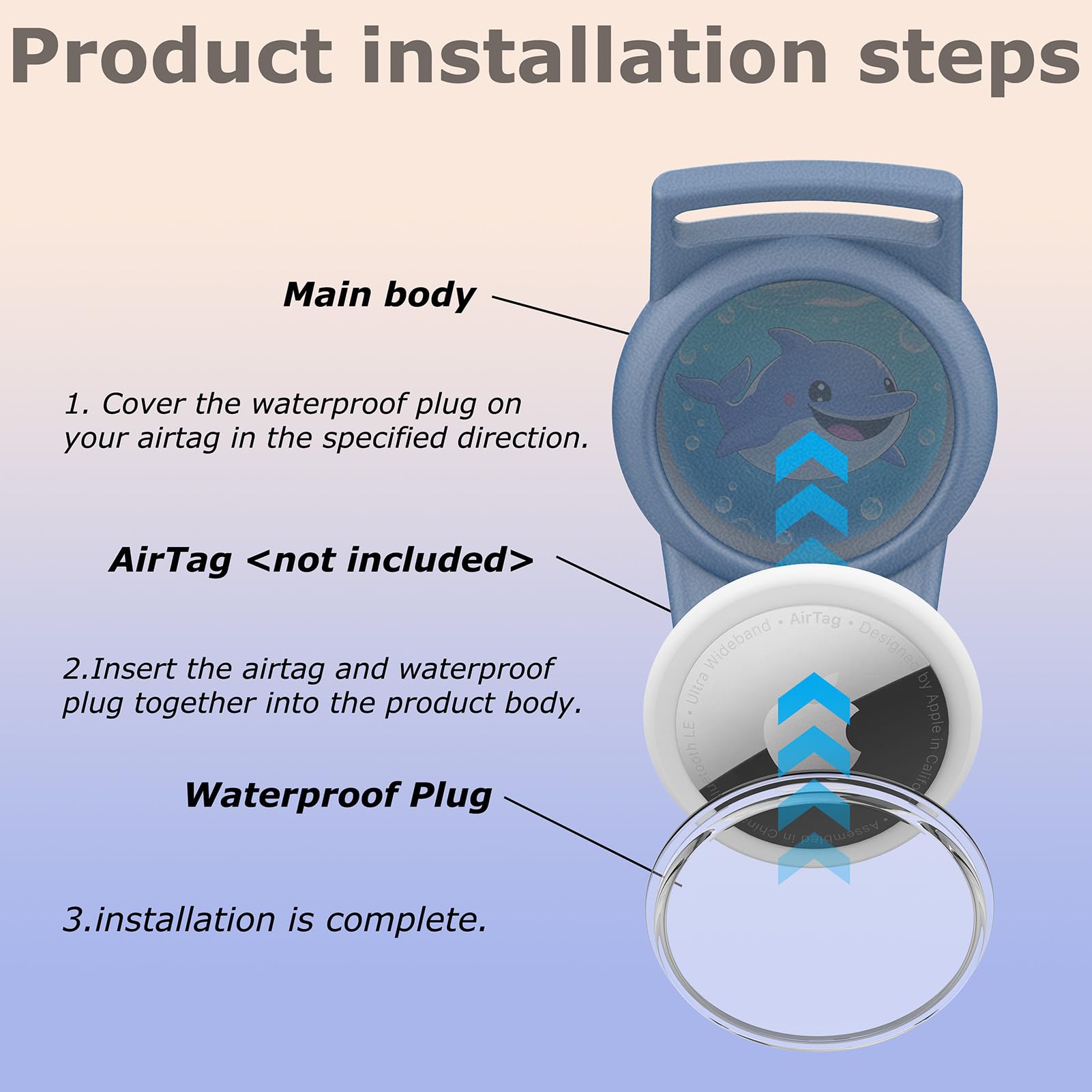 Bracelet enfant AirTag étanche, étui de protection anti-rayures GPS pour enfants ou adultes – Image 6