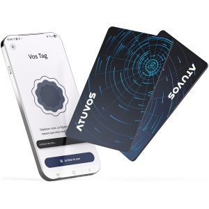 Lot de 2 Traceurs Carte Ultra-Fins AirTag Find My