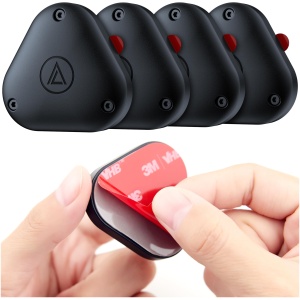 Lot de 4 supports AirTag étanches avec autocollant 3M pour vélos voitures drones