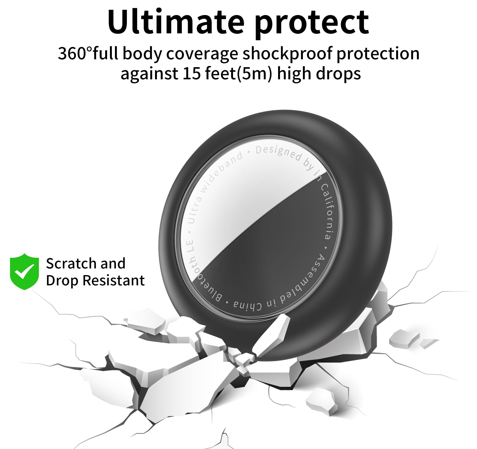 Lot de 4 étuis AirTag SPGUARD pour enfants, étanches avec clip invisible – Image 5