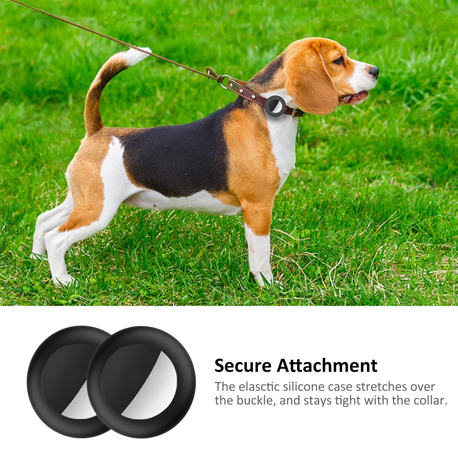 Collier AirTag étanche pour chat lot de 2 noir – Image 3