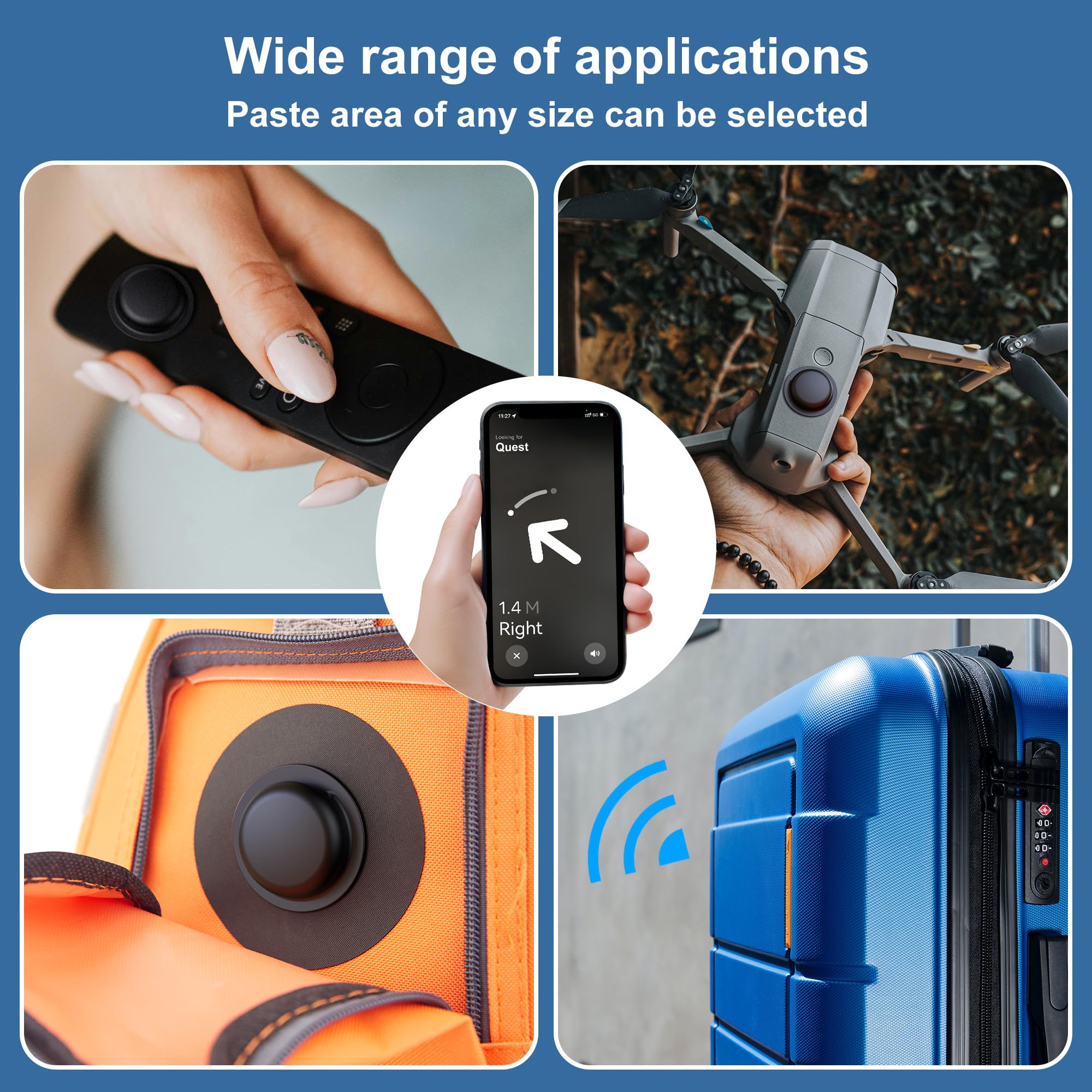 Lot de 2 étuis en silicone pour AirTag avec support adhésif 3M – Image 5