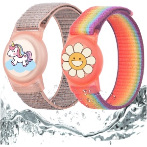 Bracelet enfant AirTag étanche, étui de protection anti-rayures GPS pour enfants ou adultes