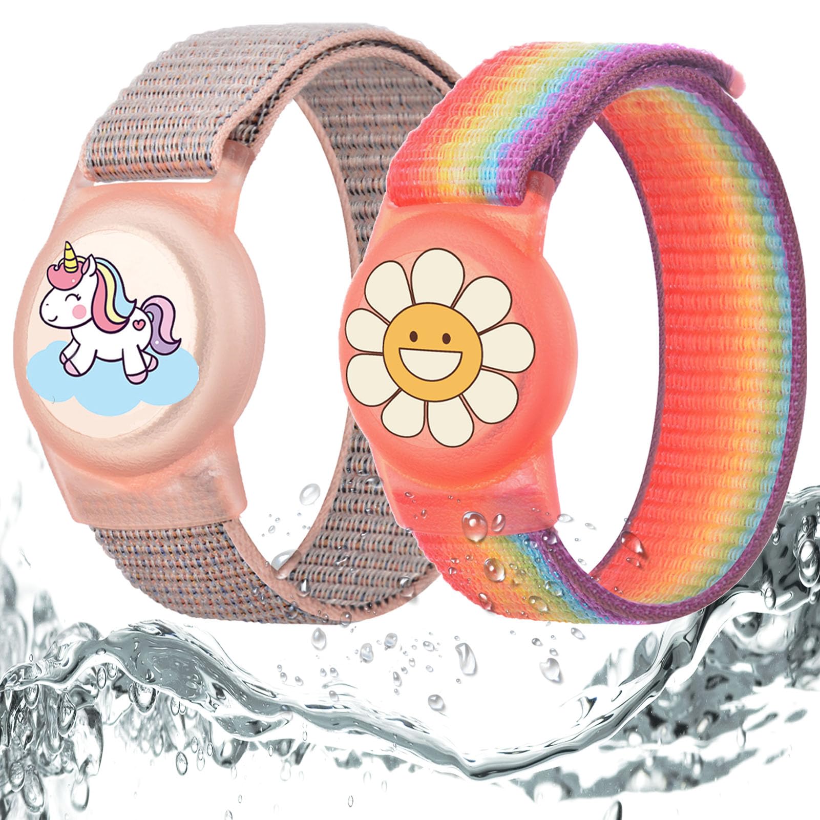 Bracelet enfant AirTag étanche, étui de protection anti-rayures GPS pour enfants ou adultes