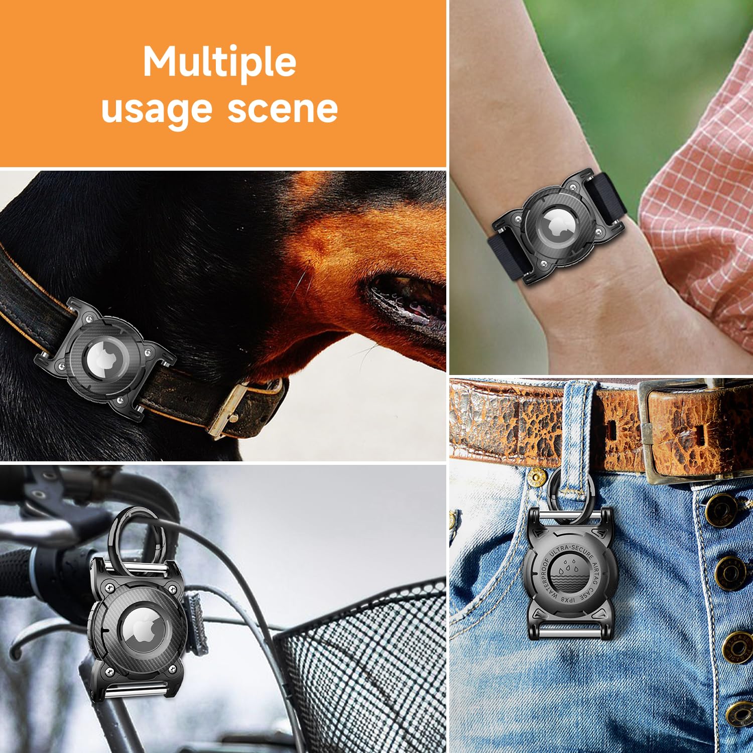 Porte clé AirTag étui anti-chute et anti-rayures bleu – Image 4