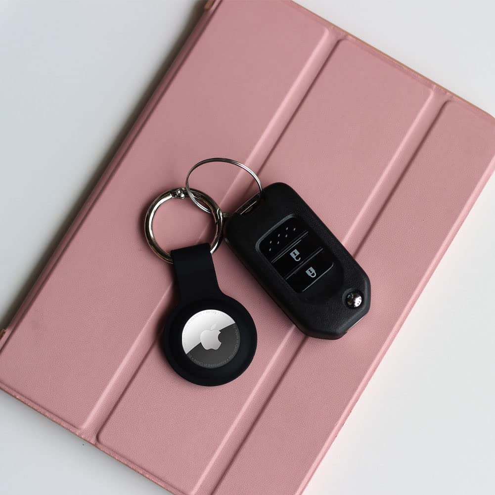 Lot de 4 étuis en silicone pour AirTag avec porte-clés – Image 5
