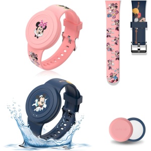 Bracelet Enfant AirTag Mignon Dessin Animé Réglable Silicone IP53