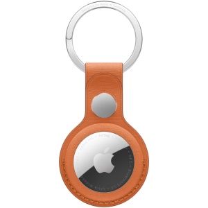 Porte-clés en tissage fin AirTag Roux orangé