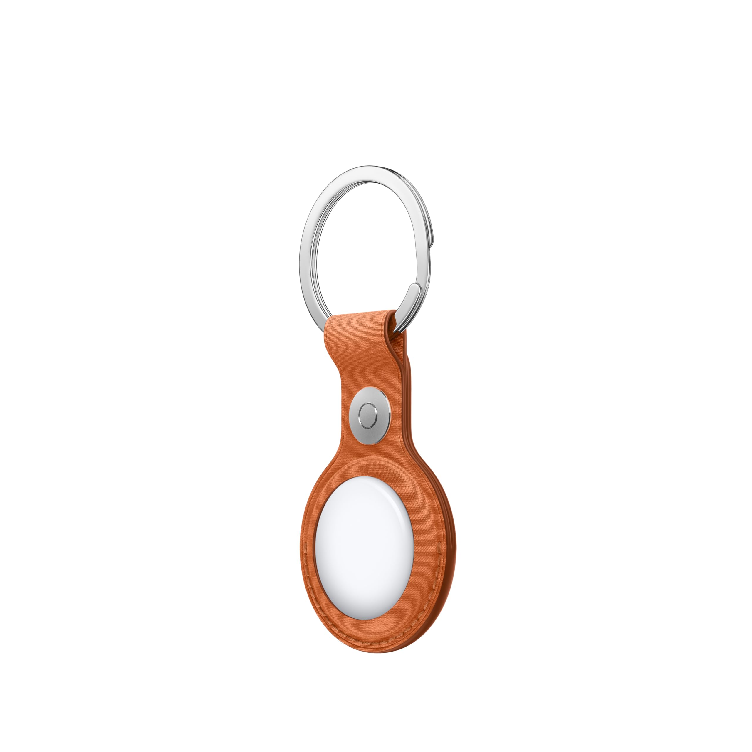 Porte-clés en tissage fin AirTag Roux orangé – Image 2