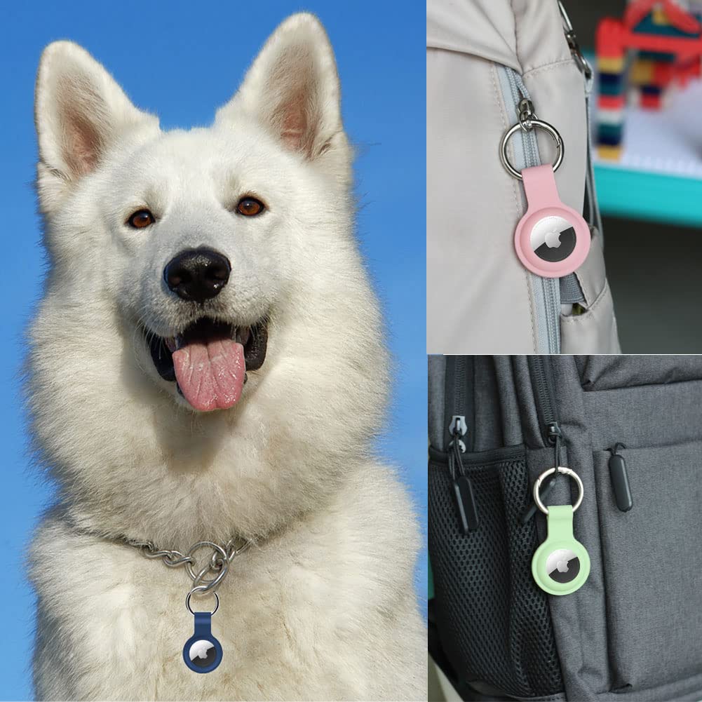 Lot de 4 étuis en silicone pour AirTag avec porte-clés – Image 6