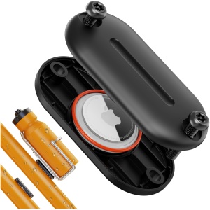 Support de vélo AirTag étanche antivol sous cage à bouteille