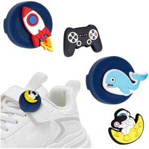 Étui AirTag pour lacets enfants AXFEE 4 motifs cartoon bleu