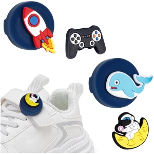Étui AirTag pour lacets enfants AXFEE 4 motifs cartoon bleu