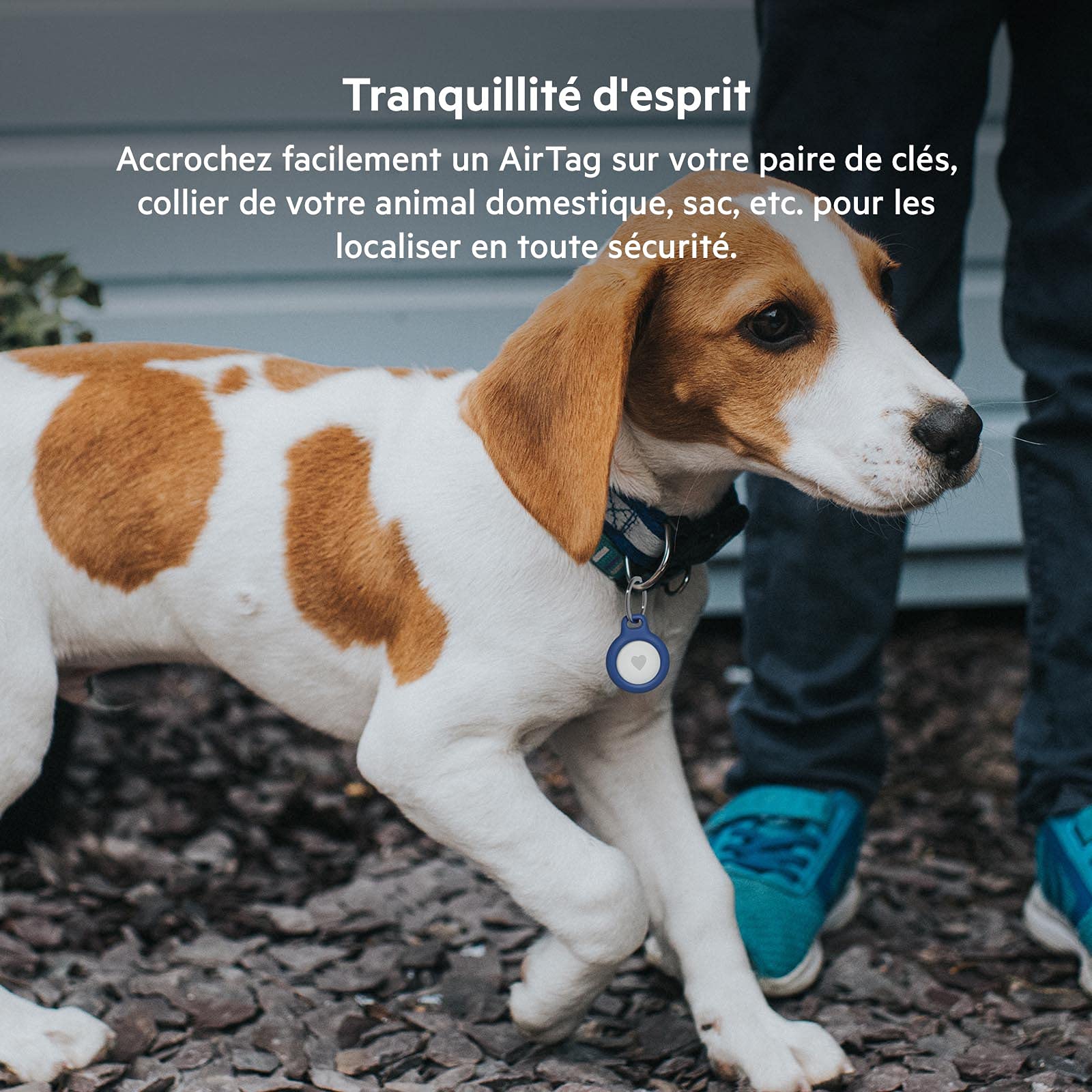 Étui AirTag Belkin anneau de protection métal pack de 2 bleu – Image 3