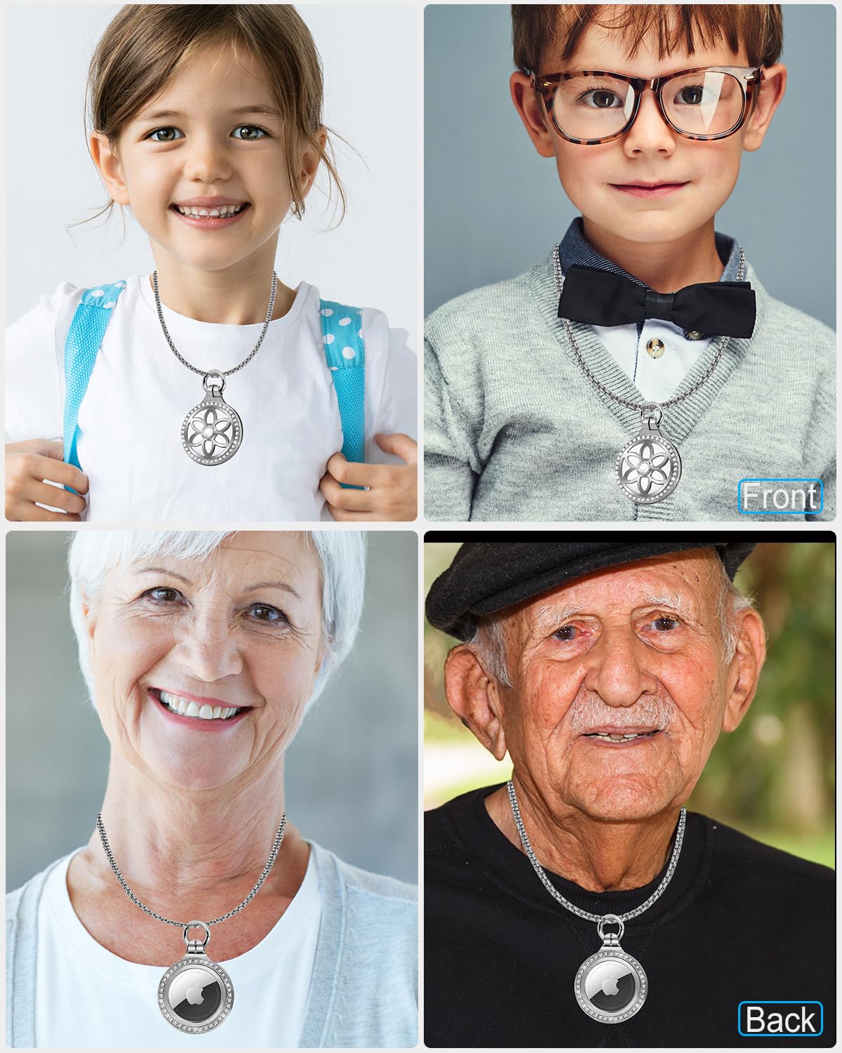 Collier AirTag pour enfants ONEONTA en alliage réglable 75 cm – Image 3