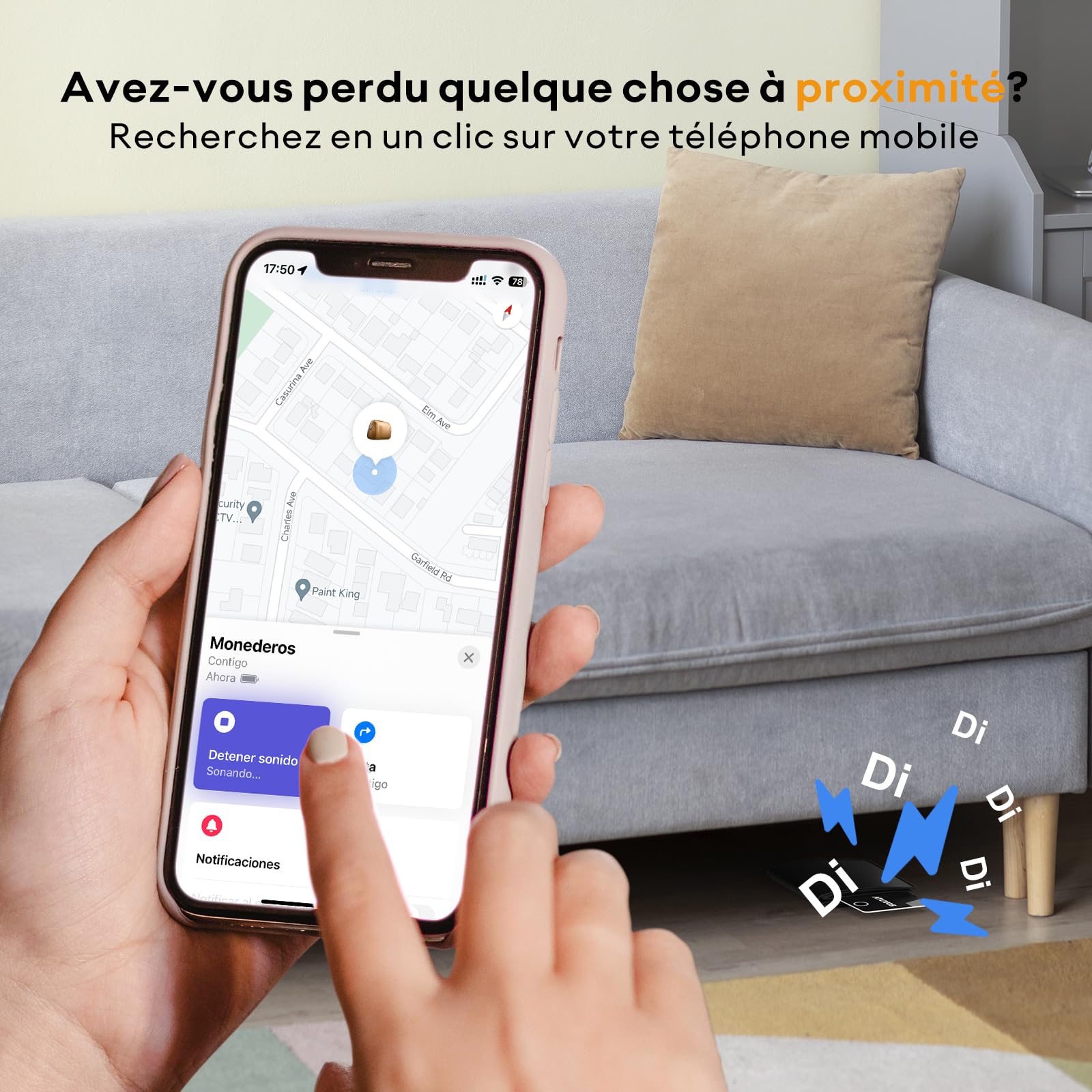 Porte-cartes AirTag ATUVOS Carte Rechargeable Ultra Mince 1.6 mm – Image 5