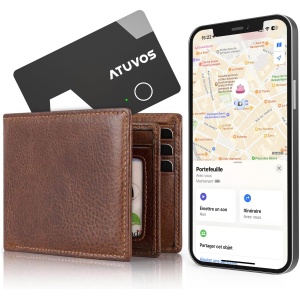 Porte-cartes AirTag ATUVOS Carte Rechargeable Ultra Mince 1.6 mm