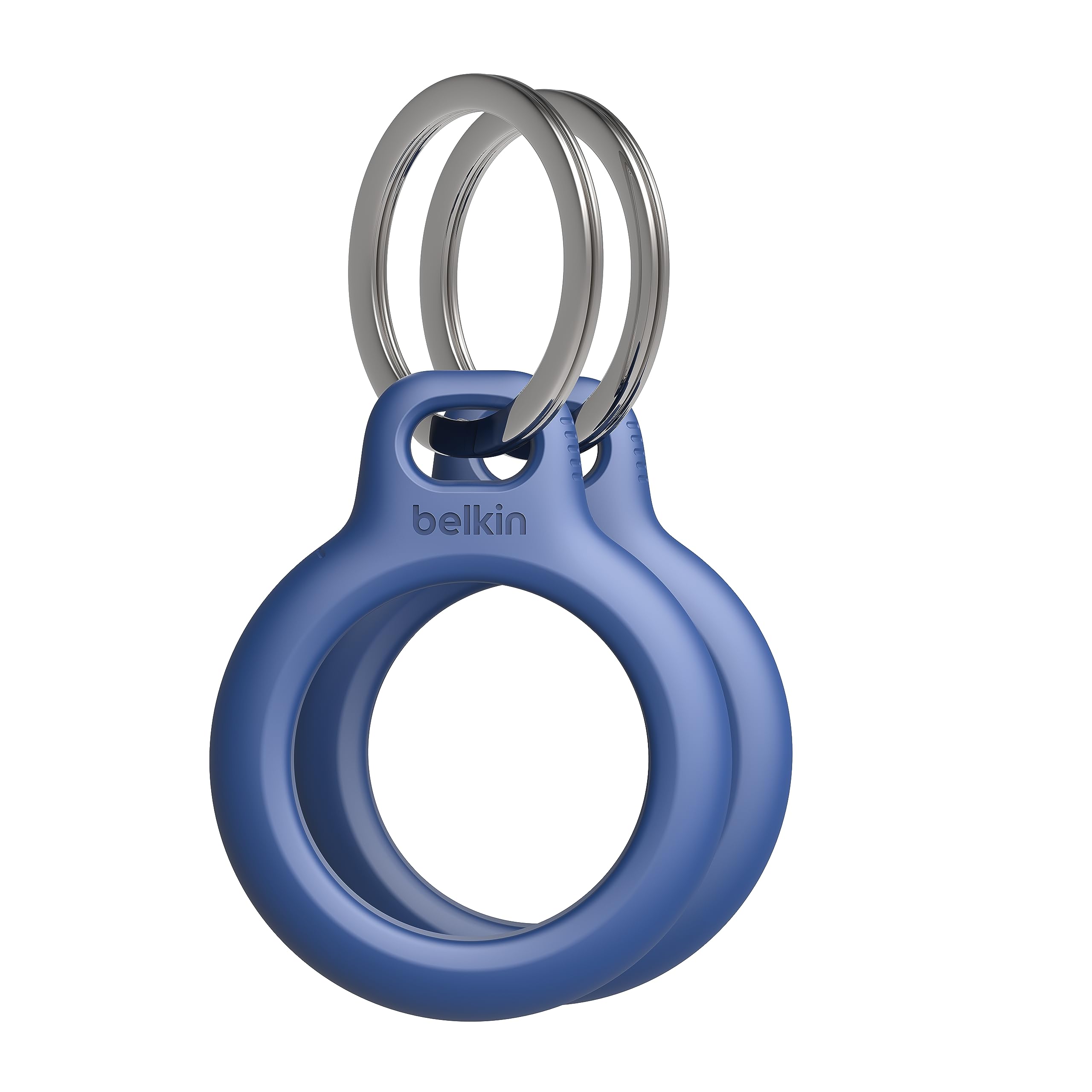 Étui AirTag Belkin anneau de protection métal pack de 2 bleu