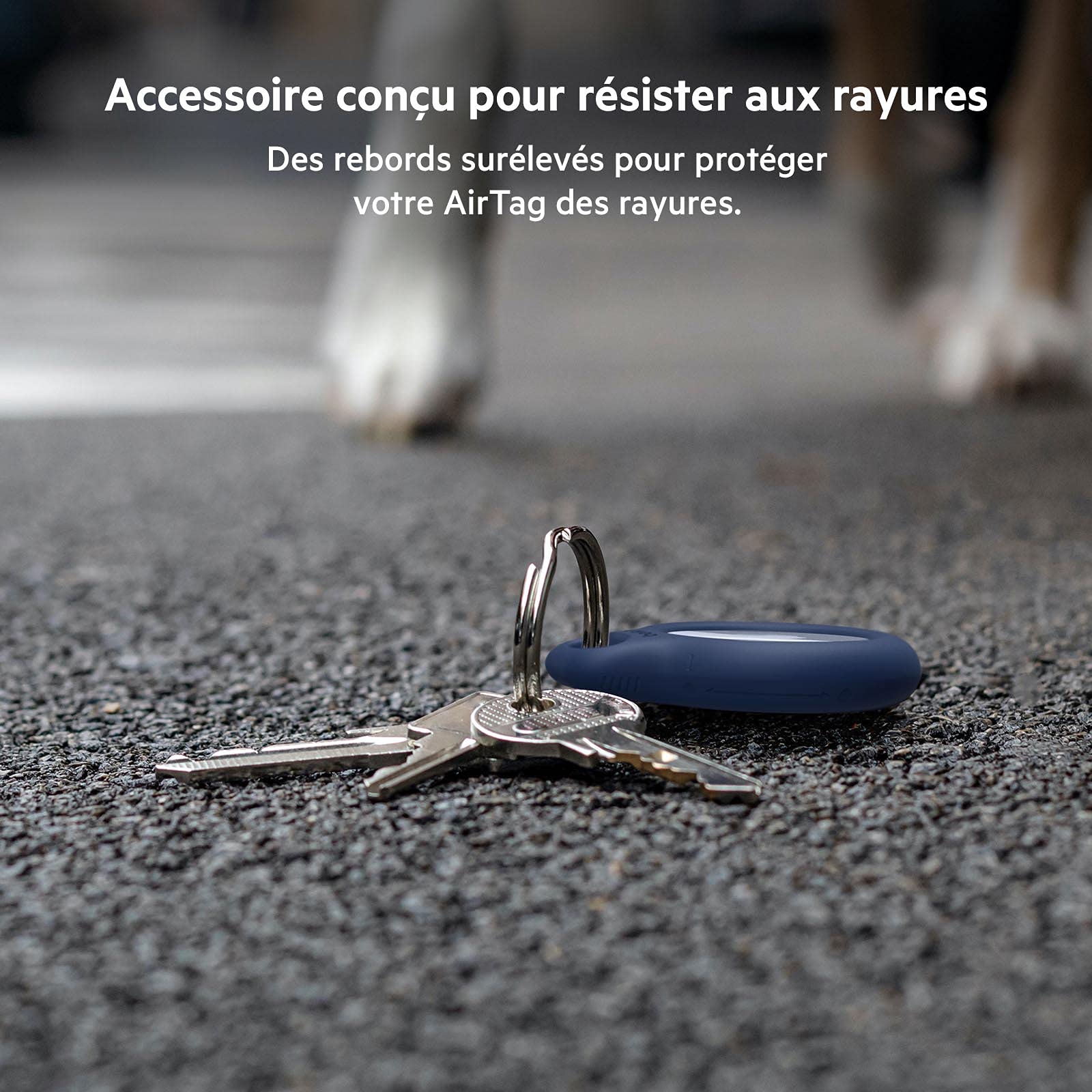 Étui AirTag Belkin anneau de protection métal pack de 2 bleu – Image 4
