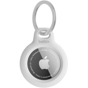 Étui AirTag Belkin avec attache en métal, protection durable et anti-rayure