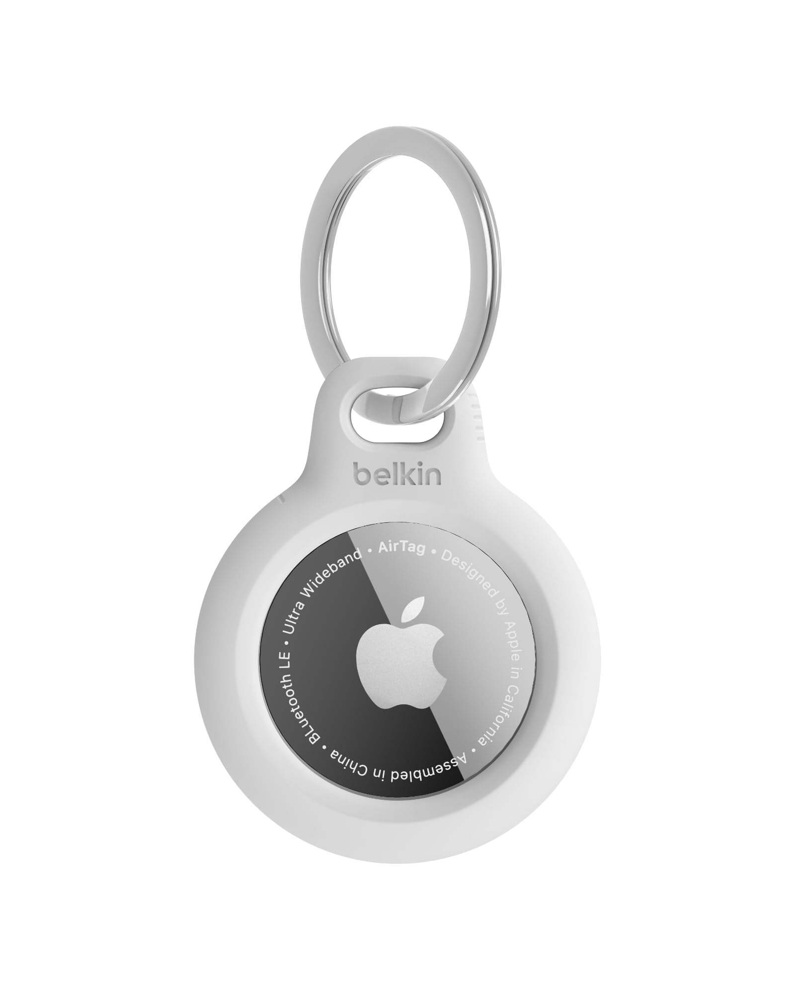 Étui AirTag Belkin avec attache en métal, protection durable et anti-rayure