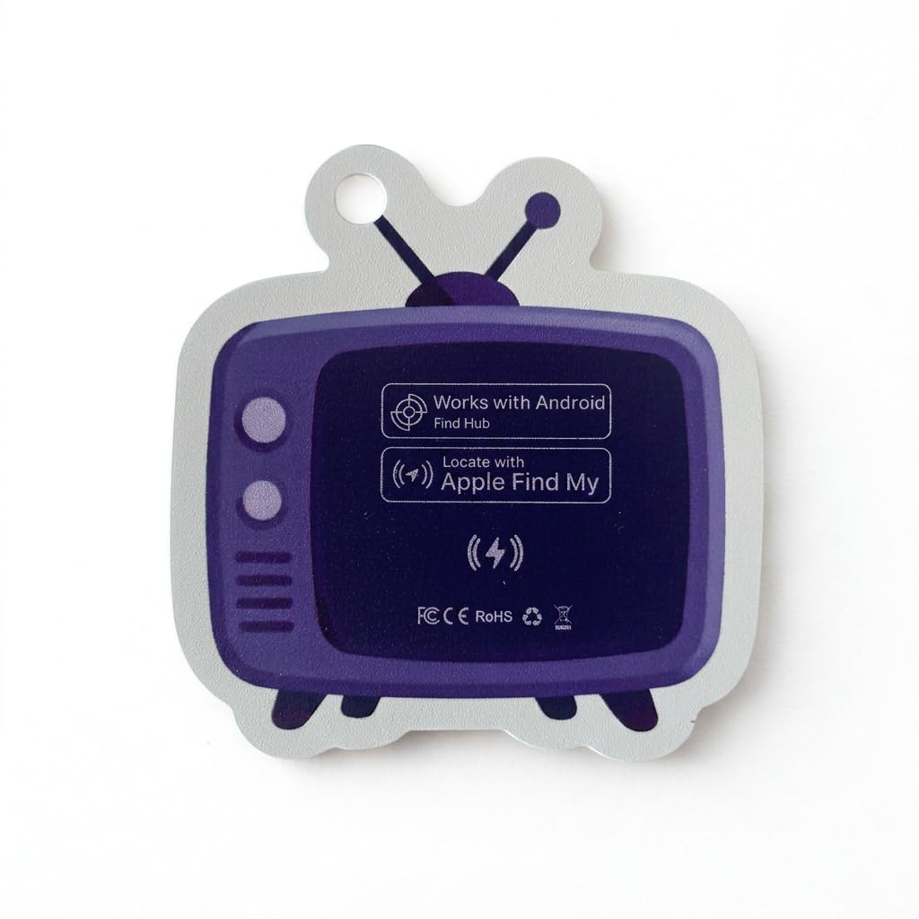 Porte-clés AirTag design pagode/sac/TV/voiture – Image 2