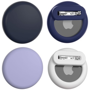 Lot de 4 Supports AirTag cachés en Silicone avec épingles à nourrice