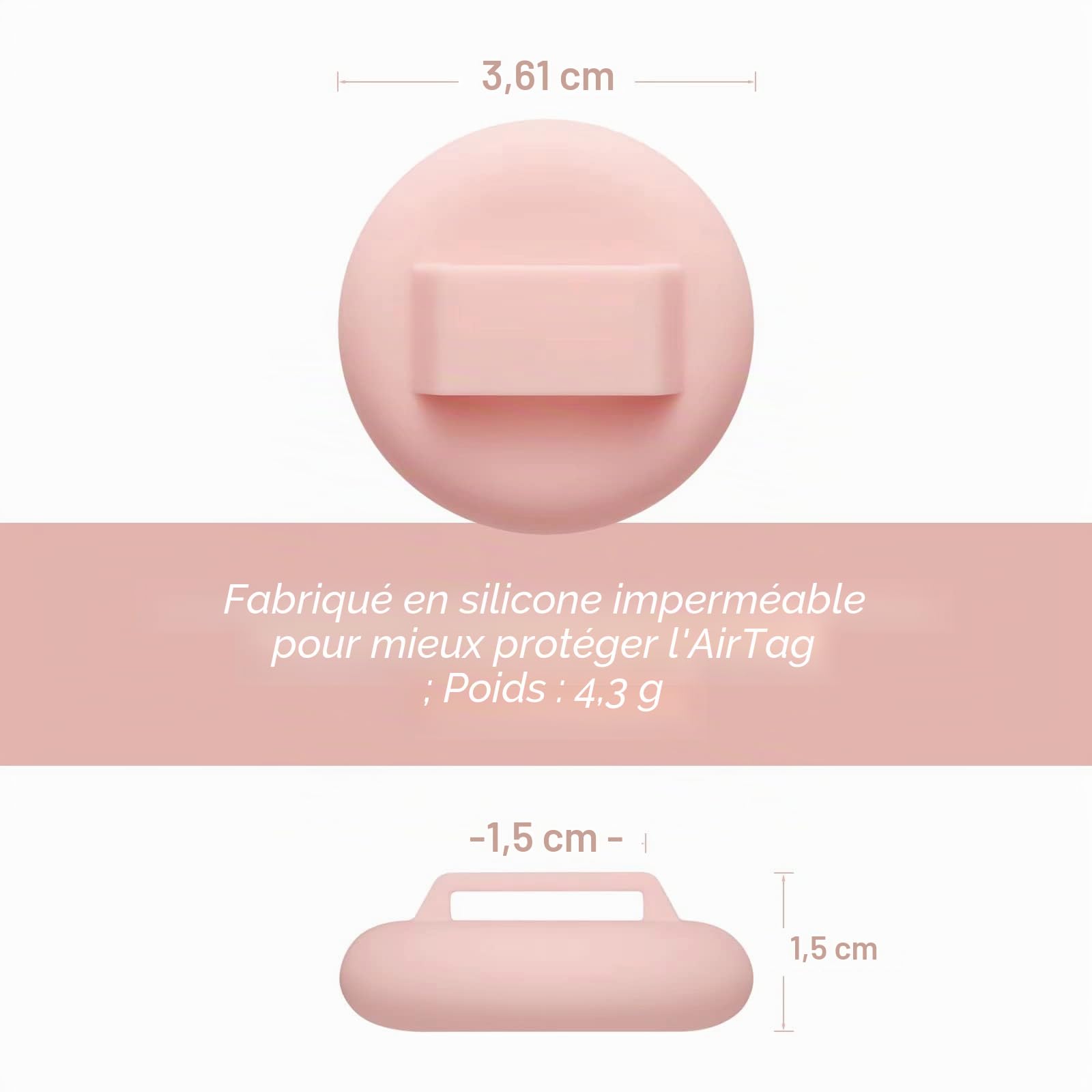 Collier chat AirTag LAFAYI réfléchissant anti-étranglement réglable 2 pack – Image 4