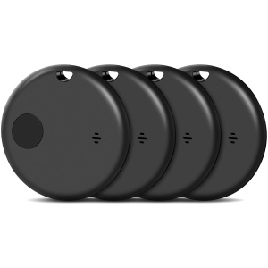 Lot de 4 traceurs Bluetooth AirTag compatibles iOS, batterie remplaçable