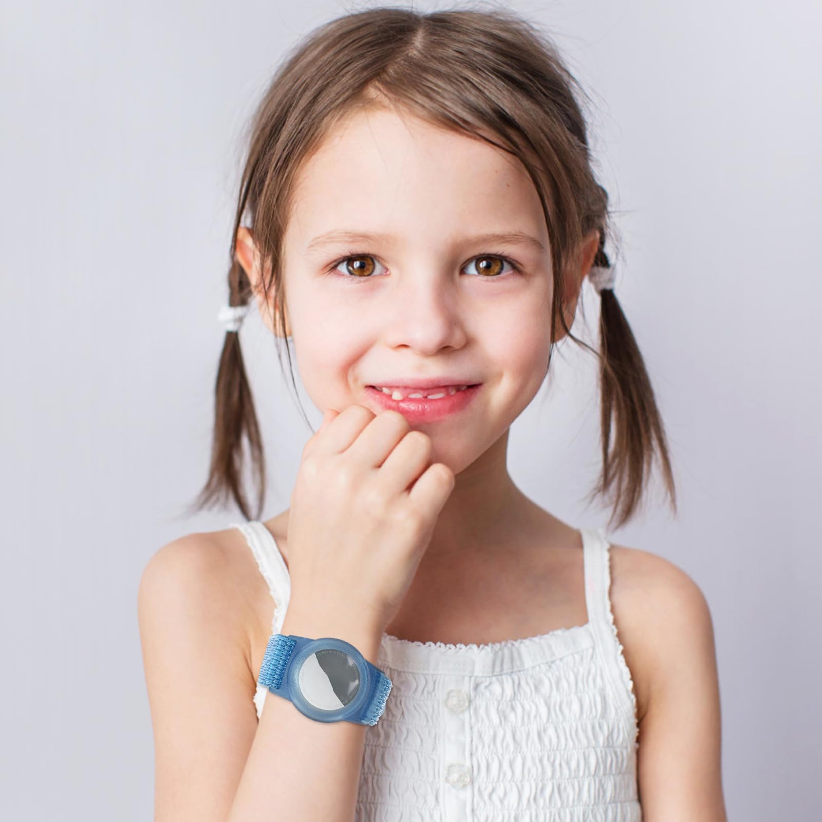 Bracelet enfant AirTag étui protection waterproof GPS bleu – Image 5